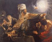 Rembrandt van rijn Write on the wall oil painting artist